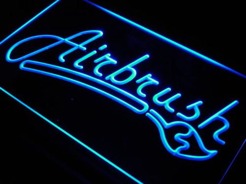 Airbrush Shop Display Decor Bar Neon Light Sign